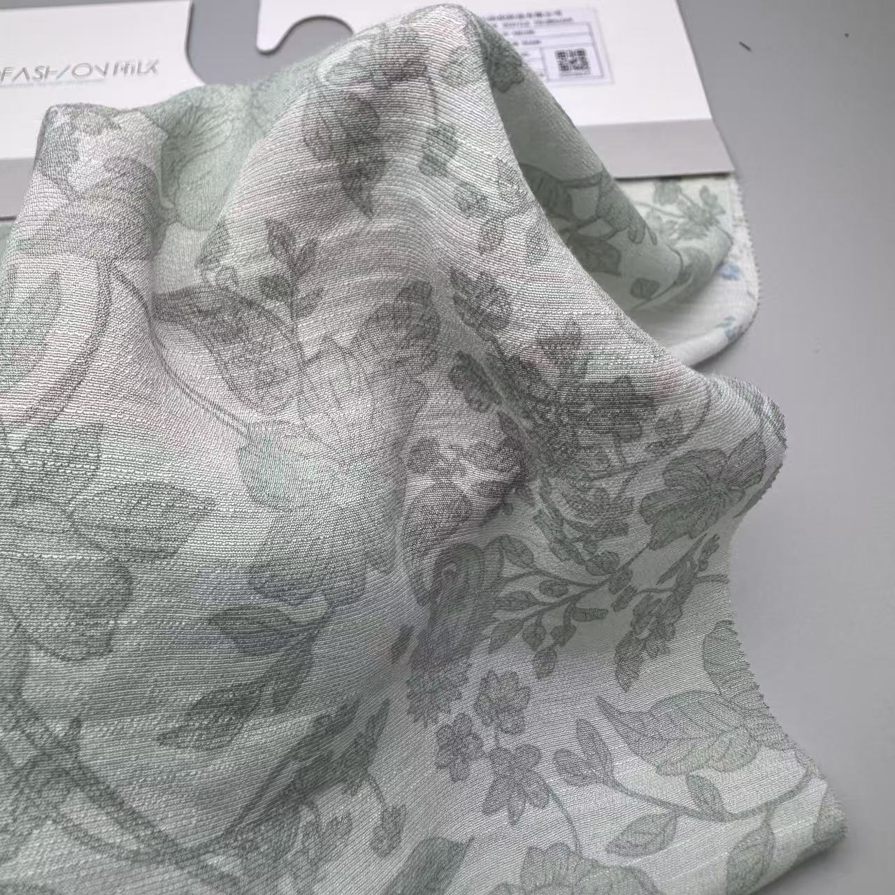 SY-GB0186 60% Rayon 40% Polyester TR Linen-Like Slub Fabric print, 75g/m², 55/56" Width