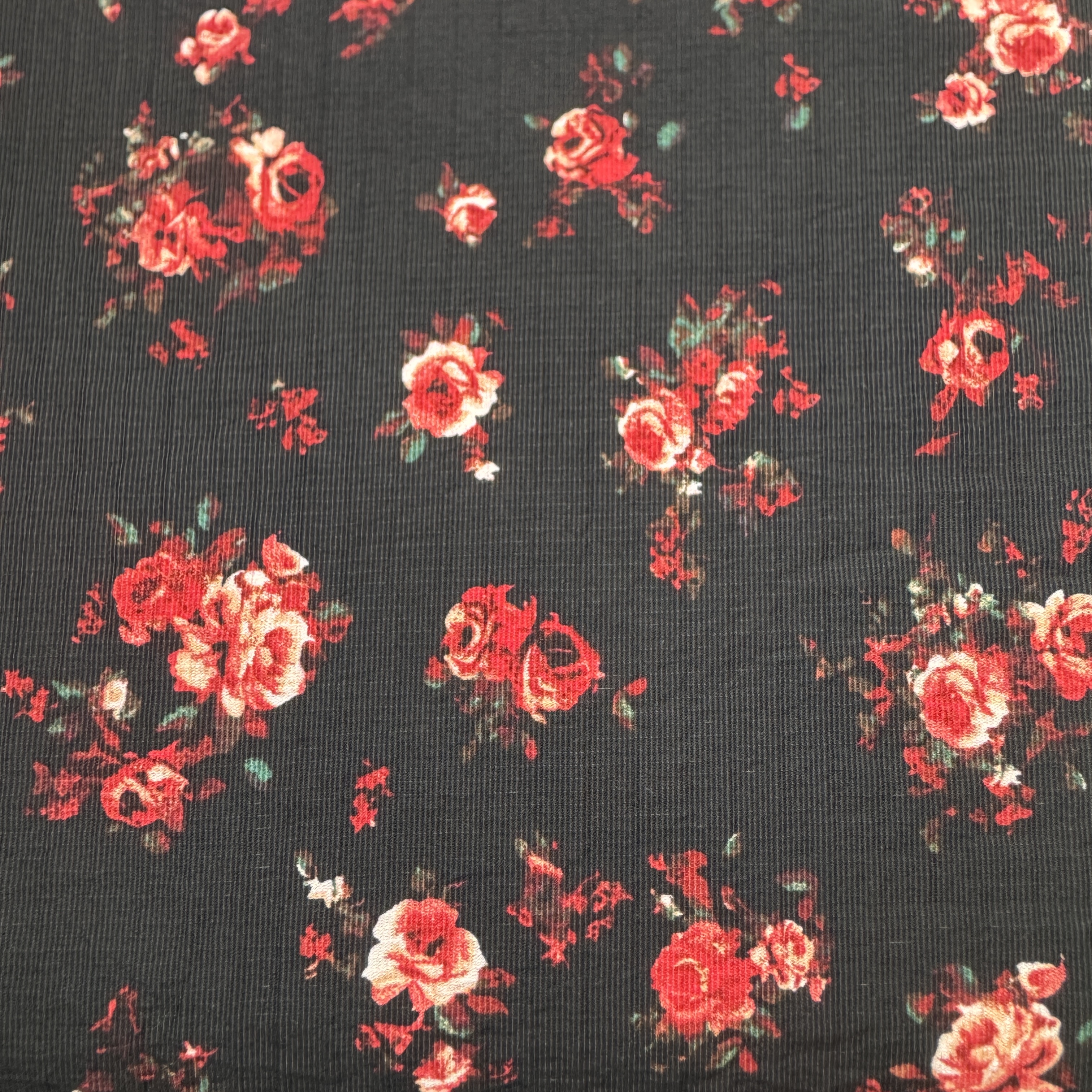 SY-GC0098 85% Rayon 15% Nylon Monofilament Rayon Crepe Vertical Stripe Fabric print, 105g/m², 57/58" Width