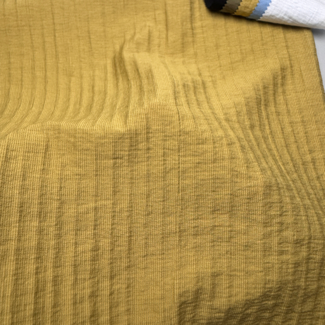 SY-GC0098 85% Rayon 15% Nylon Monofilament Rayon Crepe Vertical Stripe Fabric, 105g/m², 57/58" Width