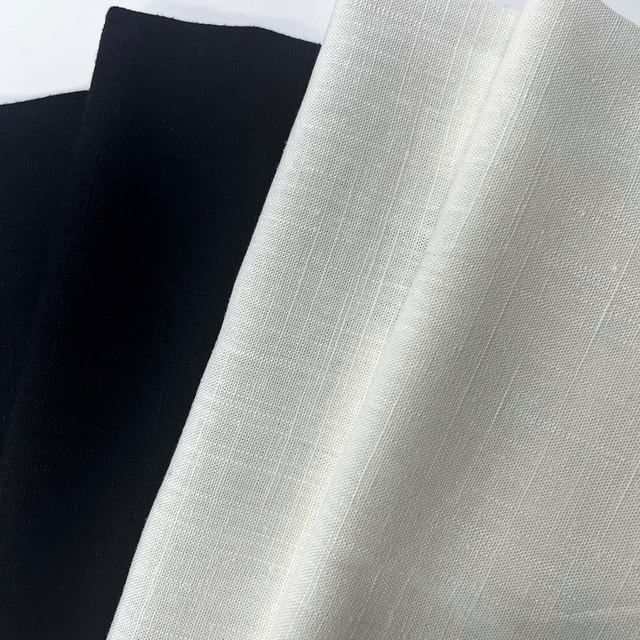 Youteng Textile Linen Blend Series 12S Rayon Linen Fabric Bamboo Stripe Style